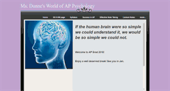 Desktop Screenshot of msdunnesworldofappsychology.com
